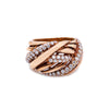 18K Rose Gold  Round Shaped Diamond Ring