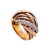 18K Rose Gold  Round Shaped Diamond Ring