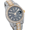 Rolex Sky-Dweller Diamond Watch, 326933 42mm, Black Dial With Flower Setting 31.50 CT Diamonds