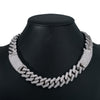 10K White Gold Men's Chocker With 34.26 CT Diamonds