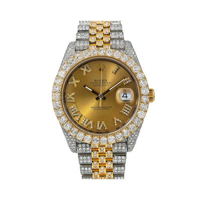 Rolex Datejust Diamond Watch, 126333 41mm, Champagne Diamond Dial With Stainless Steel Jubilee Bracelet