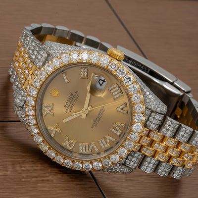 Rolex Datejust Diamond Watch, 126333 41mm, Champagne Diamond Dial With Stainless Steel Jubilee Bracelet