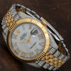 Rolex Datejust Diamond Watch, 126333 41mm, Silver Diamond Dial With Two Tone Bracelet