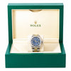 Rolex Datejust Diamond Watch, 1601 36mm, Blue Diamond Dial With Two Tone Bracelet