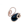 18K Rose Gold Oval Shaped Ring