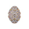 18K Rose Gold Oval Shaped Ring