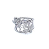 18K White Gold Oval Shaped Ring