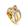 18K Yellow Gold Oval Shaped Ring