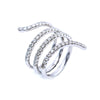 18K White Gold Spring Shaped Ring