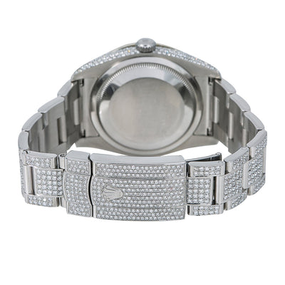 Rolex Datejust Diamond Watch, 116234 36mm, Silver Diamond Dial With Stainless Steel Bracelet