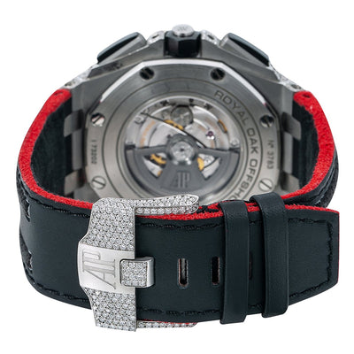 Audemars Piguet Royal Oak Offshore 26170ST Silver Diamond Dial With Leather Bracelet