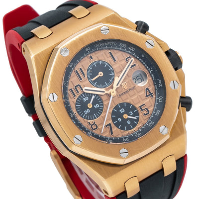 Audemars Piguet Royal Oak Offshore 26470OR 42MM Rose Gold Dial With Rubber Bracelet