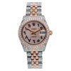 Rolex Datejust Diamond Watch, 178240 31mm, Pink Champagne Dial with 8.75CT Diamonds