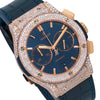 Hublot Classic Fusion 521.OX.7180.LR 45MM Blue Dial With 12.75 CT Diamonds