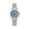 Rolex Oyster Perpetual Ladies Diamond Watch, DateJust 69240 26mm, Blue Diamond Dial With 0.90 CT Diamonds