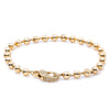 14K Yellow Gold Women Bracelet With Small Balls