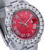 Rolex Datejust II Diamond Watch 116300 41MM Red Diamond Dial With Stainless Steel Oyster Bracelet