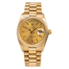 18K Yellow Gold Rolex Day-Date 18038 36mm Champagne Dial