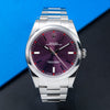 Rolex Oyster Perpetual 114300 39mm Red Grape Dial