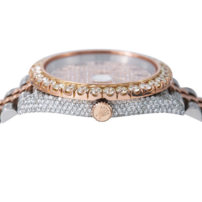 Rolex Datejust II Diamond Watch, 126331 41mm, Rose Gold Diamond Dial With Two Tone Jubilee BraceletWith 22.5 CT Diamonds