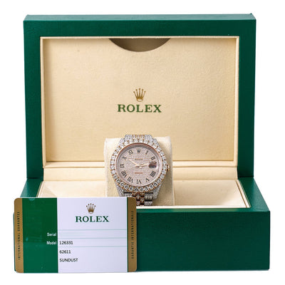 Rolex Datejust II Diamond Watch, 126331 41mm, Rose Gold Diamond Dial With Two Tone Jubilee BraceletWith 22.5 CT Diamonds