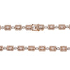 14K Rose Gold & White Gold 22" Men's Fancy Chain  With 8.10 CT Diamonds