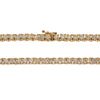 14K Yellow Gold 20" Men's Tennis Chain With 29.50 CT Diamonds