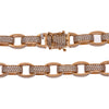 14K Rose Gold 20" Men's Custom Diamond Chain With 48.46 CT Diamonds