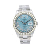 Rolex Datejust II Diamond Watch, 116300 41mm, Blue Diamond Dial With Stainless Steel Bracelet