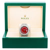 Rolex Datejust II Diamond Watch, 116300 41mm, Red Diamond Dial With Stainless Steel Oyster Bracelet