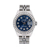 Rolex Datejust Diamond Watch, 69240 26mm, Blue Diamond Dial With Stainless Steel Bracelet