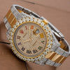 Rolex Datejust II Diamond Watch, 116333 41mm, Champagne Diamond Dial With Two Tone Oyster Bracelet