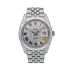 Rolex Datejust Diamond Watch, 126333 41mm, Silver Diamond Dial With Stainless Steel Jubilee Bracelet