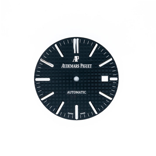 Original Audemars Piguet Royal Oak 41mm Black Checkered Non Numerical Dial