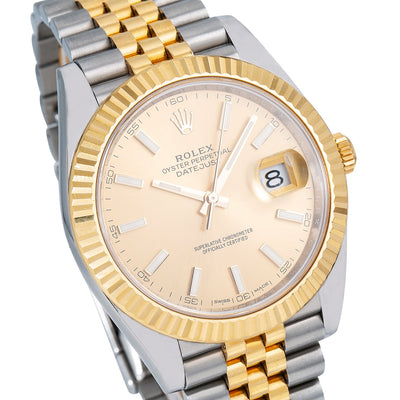 Rolex Datejust 126333 41MM Champagne Dial With Two Tone Bracelet