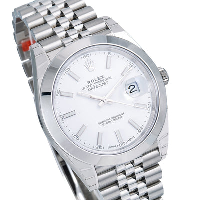 Rolex Datejust 126300 41MM White Dial With Stainless Steel Jubilee Bracelet