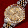 Two Tone Rolex Datejust Diamond Watch, 6917 26mm, Champagne Diamond Dial With Two Tone Bracelet