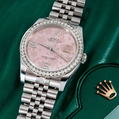 Rolex Datejust 116200 36MM Pink Dial With Stainless Steel Bracelet