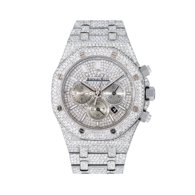 Audemars Piguet Royal Oak Chronograph 26320ST 42MM Silver Diamond Dial With Stainless Steel Bracelet