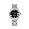 Rolex Lady-Datejust 78240 31MM Black Dial With Stainless Steel Oyster Bracelet