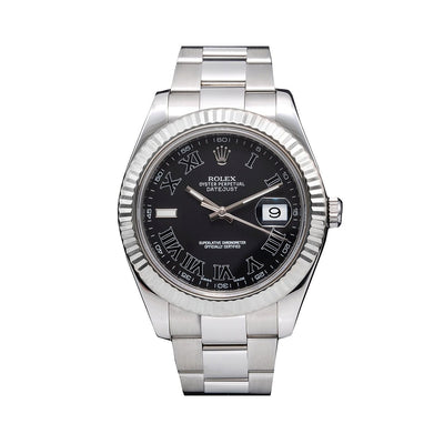 Rolex DateJust II 116334 41mm Black Dial with Roman Numerals