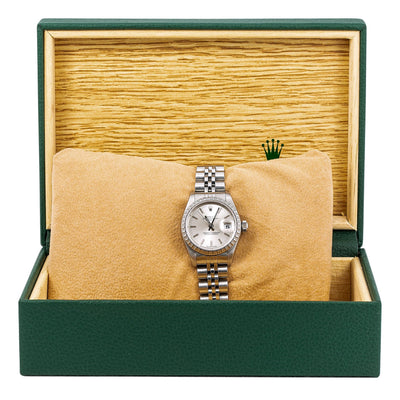 Rolex Oyster Perpetual Lady Date 79240 26MM Silver Dial With Stainless Steel Jubilee Bracelet