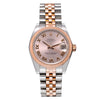 Two Tone Rolex DateJust 178271 31mm Pink Champagne Dial with Roman Numerals