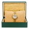 Rolex Lady-Datejust Diamond Watch, 69178 26mm, Silver Mother of Pearl Diamond Dial With Yellow Gold President Bracelet