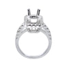 18K White Gold Rectangular  Shape Ring