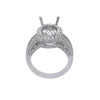 18K White Gold Round Shape Ring