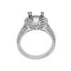 18K White Gold Round Shape Ring