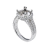 18K White Gold Round Shape Ring