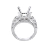 18K White Gold Round Shape Ring