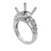 18K White Gold Round Shape Ring